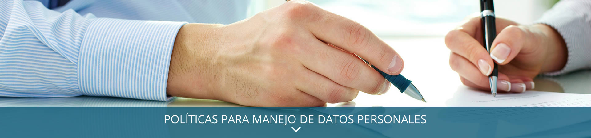 Banner Politicas de Datos